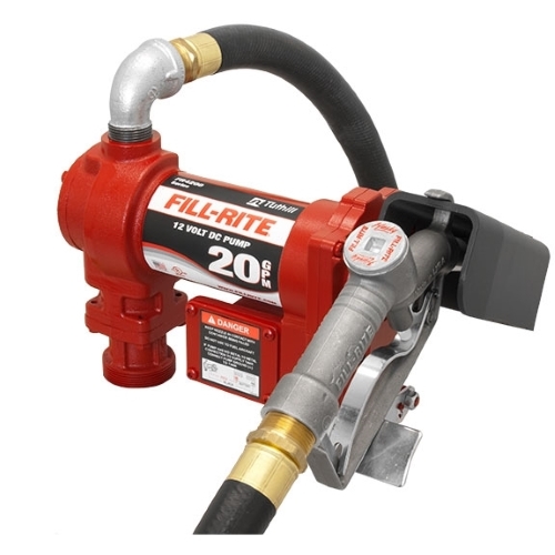 Fill-Rite FR4210G 12v DC Pump  20 GPM  manual nozzle - Fast Shipping - Consumer Petroleum Pumps